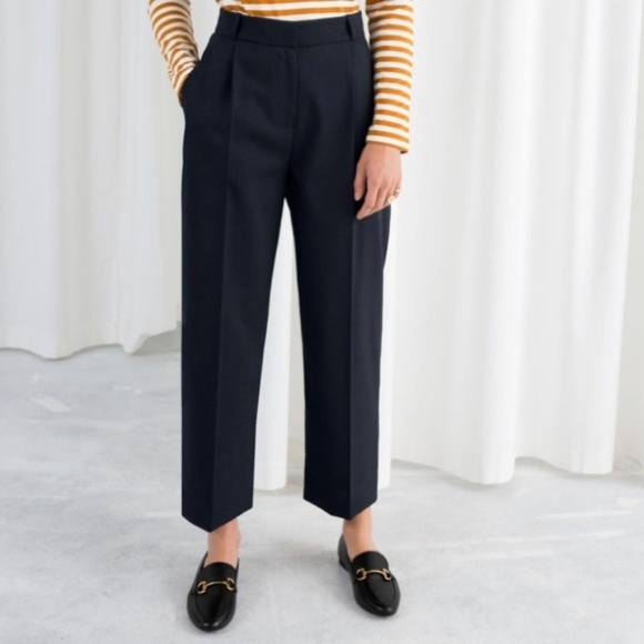 & Other Stories Pants - & Other Stories dark navy pants